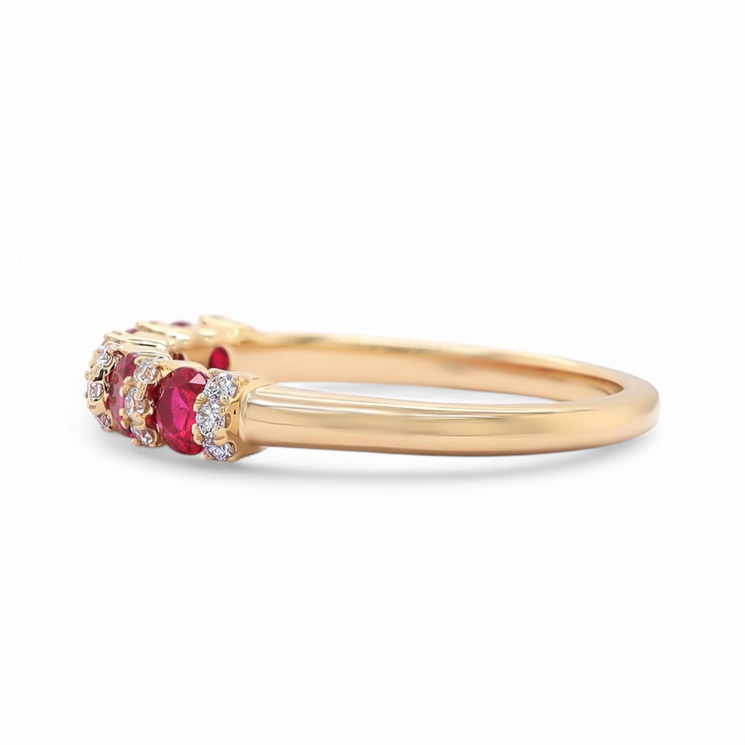 BRILLIANCE BLOOM RUBY AND DIAMOND BAND - 2